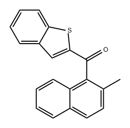 Methanone, benzo[b]thien-2-yl(2-methyl-1-naphthalenyl)- Struktur