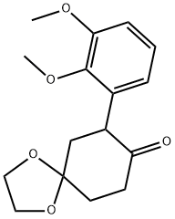 7-(2,3-Dimethoxyphenyl)-1,4-dioxaspiro[4.5]decan-8-one Structure