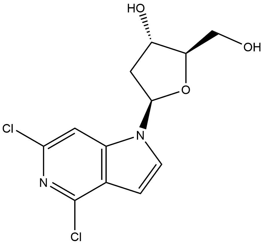 1H-Pyrrolo[3,2-c]pyridine, 4,6-dichloro-1-(2-deoxy-β-D-erythro-pentofuranosyl)-