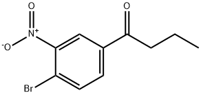 1-Butanone, 1-(4-bromo-3-nitrophenyl)- Structure