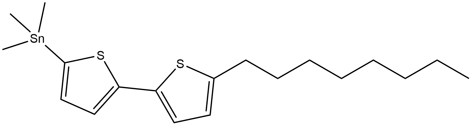 Stannane, trimethyl(5'-octyl[2,2'-bithiophen]-5-yl)-,917354-75-7,结构式