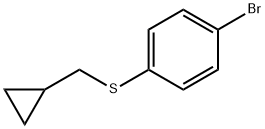 Benzene, 1-bromo-4-[(cyclopropylmethyl)thio]- Struktur