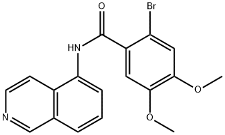 2-Bromo-N-(isoquinolin-5-yl)-4,5-dimethoxybenzamide,917596-84-0,结构式