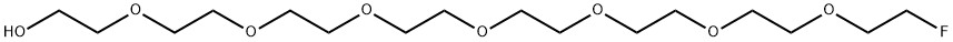 3,6,9,12,15,18,21-Heptaoxatricosan-1-ol, 23-fluoro- 化学構造式