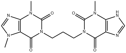 1H-Purine-2,6-dione, 3,7-dihydro-3,7-dimethyl-1-[3-(2,3,6,9-tetrahydro-3-methyl-2,6-dioxo-1H-purin-1-yl)propyl]- 化学構造式