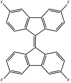 9H-Fluorene, 9-(3,6-difluoro-9H-fluoren-9-ylidene)-3,6-difluoro- 结构式