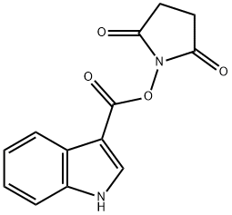 1H-Indole-3-carboxylic acid, 2,5-dioxo-1-pyrrolidinyl ester Struktur