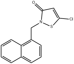 5-Chloro-2-(naphthalen-1-ylmethyl)isothiazol-3(2H)-one Struktur