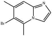 Imidazo[1,2-a]pyridine, 6-bromo-5,7-dimethyl- Structure