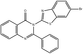 3-(6-Bromobenzo[d]thiazol-2-yl)-2-phenylquinazolin-4(3H)-one Struktur
