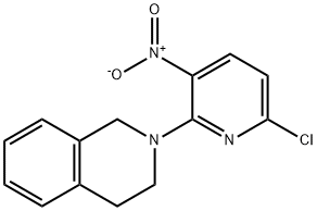 2-(6-Chloro-3-nitropyridin-2-yl)-1,2,3,4-tetrahydroisoquinoline,918336-61-5,结构式