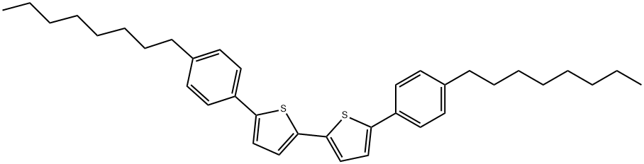 2,2'-Bithiophene, 5,5'-bis(4-octylphenyl)-,918441-39-1,结构式