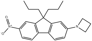 1-(7-Nitro-9,9-dipropyl-9H-fluoren-2-yl)azetidine Structure