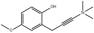 Phenol, 4-methoxy-2-[3-(trimethylsilyl)-2-propyn-1-yl]-