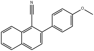 2-(4-Methoxyphenyl)-1-naphthonitrile,918630-59-8,结构式