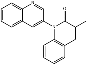 3-Methyl-3,4-dihydro-2H-[1,3''-biquinolin]-2-one 化学構造式