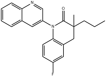 6-Fluoro-3-methyl-3-propyl-3,4-dihydro-2H-[1,3''-biquinolin]-2-one Structure