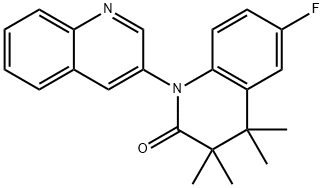 6-Fluoro-3,3,4,4-tetramethyl-3,4-dihydro-2H-[1,3''-biquinolin]-2-one,918646-03-4,结构式
