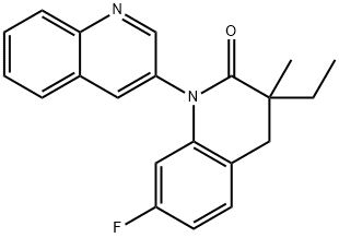3-Ethyl-7-fluoro-3-methyl-3,4-dihydro-2H-[1,3''-biquinolin]-2-one Structure