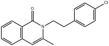 2-(4-Chlorophenethyl)-3-methylisoquinolin-1(2H)-one Struktur