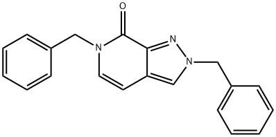 2,6-Dibenzyl-2H-pyrazolo[3,4-c]pyridin-7(6H)-one Structure