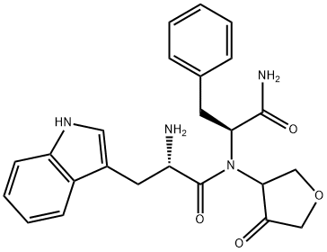 L-Phenylalaninamide, L-tryptophyl-N-(tetrahydro-4-oxo-3-furanyl)-,918902-62-2,结构式