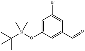 3-Bromo-5-((tert-butyldimethylsilyl)oxy)benzaldehyde Structure