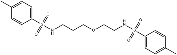 Benzenesulfonamide, 4-methyl-N-[3-[2-[[(4-methylphenyl)sulfonyl]amino]ethoxy]propyl]- 化学構造式