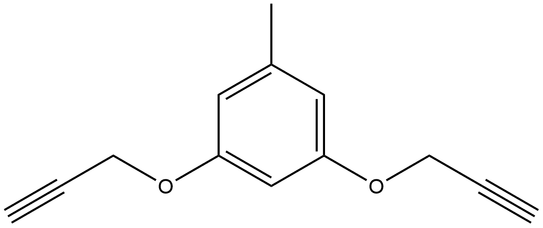 1-Methyl-3,5-bis(2-propyn-1-yloxy)benzene Structure