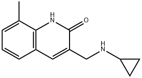 3-Cyclopropylaminomethyl-8-methyl-1H-quinolin-2-one Struktur