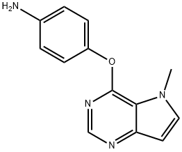 4-((5-Methyl-5H-pyrrolo[3,2-d]pyrimidin-4-yl)oxy)aniline Struktur