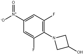 1-(2,6-Difluoro-4-nitrophenyl)azetidin-3-ol,919300-10-0,结构式