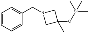 Azetidine, 3-methyl-1-(phenylmethyl)-3-[(trimethylsilyl)oxy]- Structure