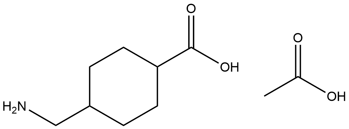 4-(氨基甲基)-环己酸 乙酸酯 (1:1), 91951-60-9, 结构式