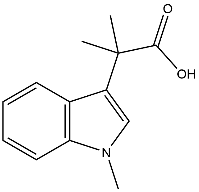 2-methyl-2-(1-methyl-1H-indol-3-yl)propanoic acid Structure