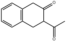 3-Acetyl-3,4-dihydronaphthalen-2(1H)-one Struktur