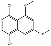 1,4-Naphthalenediol, 5,7-dimethoxy- Structure