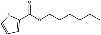 2-Thiophenecarboxylic acid hexyl ester, 91968-83-1, 结构式