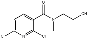 3-Pyridinecarboxamide, 2,6-dichloro-N-(2-hydroxyethyl)-N-methyl- 结构式