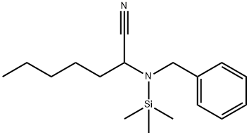2-(Benzyl(trimethylsilyl)amino)heptanenitrile Struktur