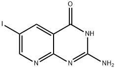 Pyrido[2,3-d]pyrimidin-4(3H)-one, 2-amino-6-iodo- 结构式