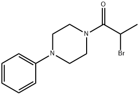 2-Bromo-1-(4-phenylpiperazin-1-yl)propan-1-one,92018-36-5,结构式