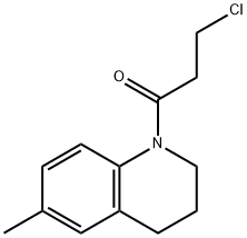 3-Chloro-1-(6-methyl-3,4-dihydroquinolin-1(2H)-yl)propan-1-one Struktur