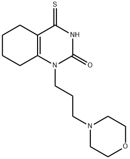 1-[3-(Morpholin-4-yl)propyl]-4-sulfanylidene-1,2,3,4,5,6,7,8-oCtahydroquinazolin-2-one 化学構造式