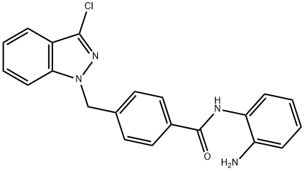 N-(2-Aminophenyl)-4-((3-chloro-1H-indazol-1-yl)methyl)benzamide Struktur