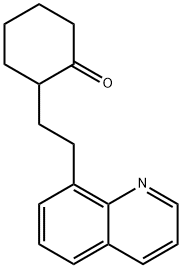 2-(2-(Quinolin-8-yl)ethyl)cyclohexanone Struktur