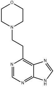 4-(2-(9H-Purin-6-yl)ethyl)morpholine 化学構造式