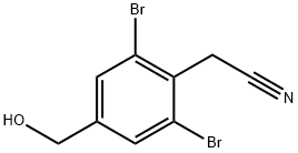 2,6-二溴-4-羟甲基苯乙腈, 920509-60-0, 结构式