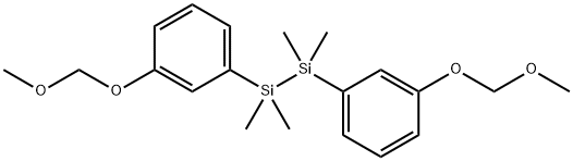 1,2-Bis(3-(methoxymethoxy)phenyl)-1,1,2,2-tetramethyldisilane 结构式