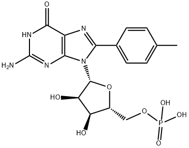 920984-09-4 ((2R,3S,4R,5R)-5-(2-Amino-6-oxo-8-(p-tolyl)-1H-purin-9(6H)-yl)-3,4-dihydroxytetrahydrofuran-2-yl)methyl dihydrogen phosphate